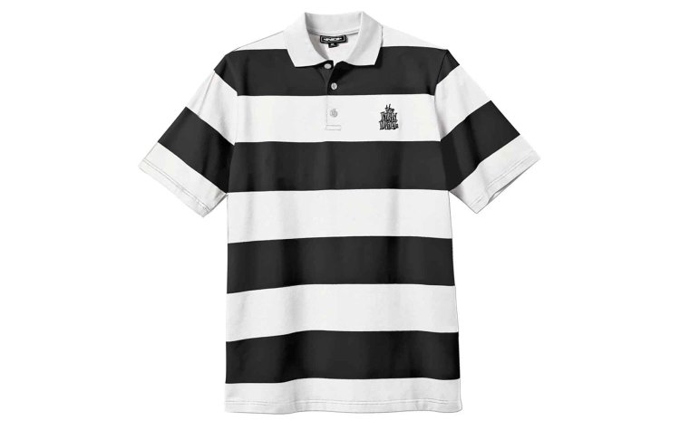NEW DEAL Striped Polo tričká (20672001-BLK)
